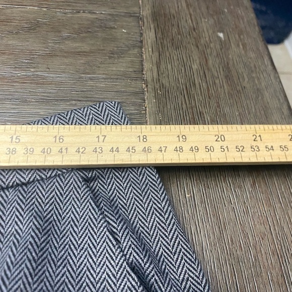 H by Halston Petite Wide-Leg Herringbone Pants with Pintuck Black size 16 - Picture 12 of 12